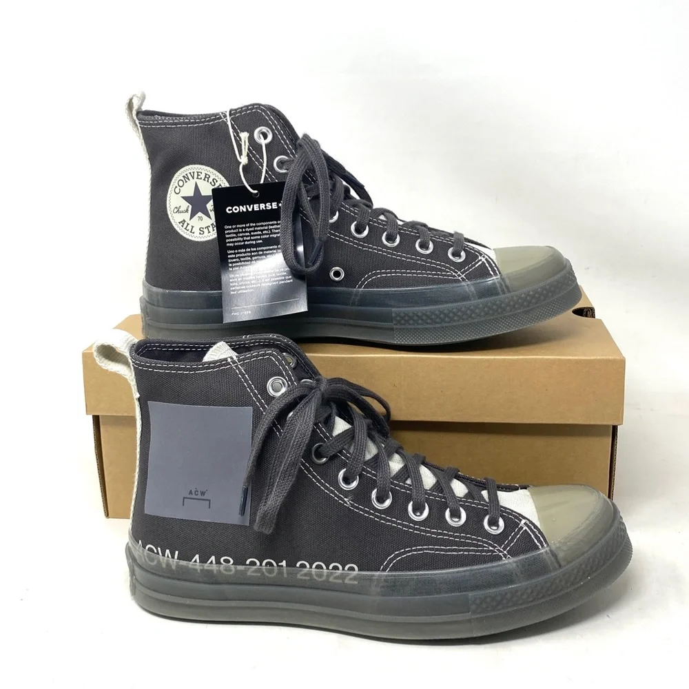 Converse Chuck 70 For Women Shoe High Top Sneakers Skate Gray Canvas A02277C